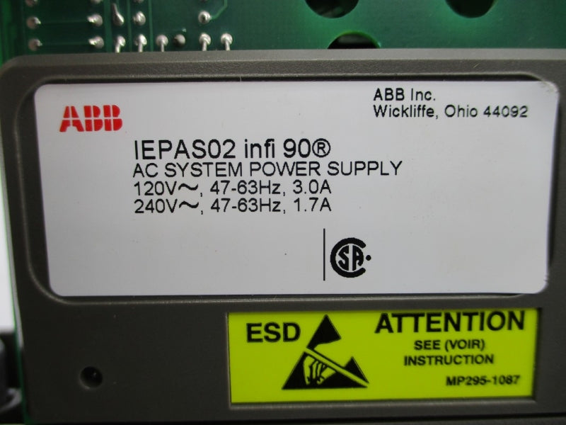 ABB IEPAS02 120/240V 3.0A UNMP