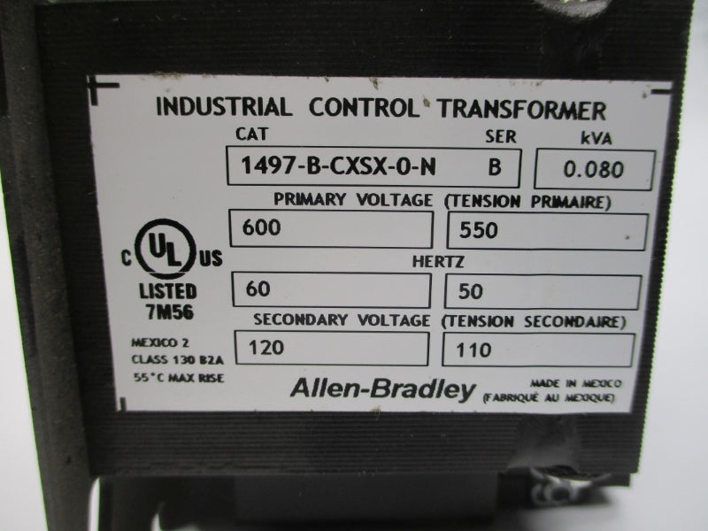 ALLEN BRADLEY 1497-B-CXSX-0-N SER. B 600V NSNP