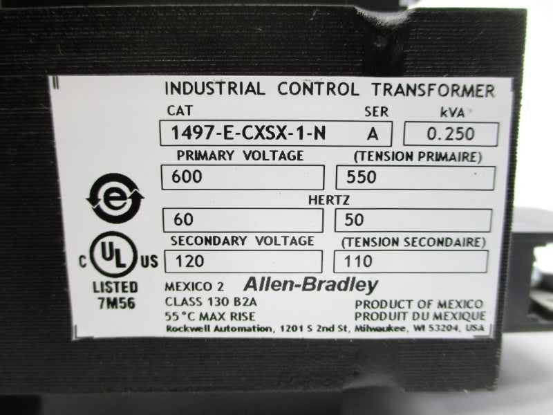ALLEN BRADLEY 1497-E-CXSX-1-N SER. A 110/120V NSMP
