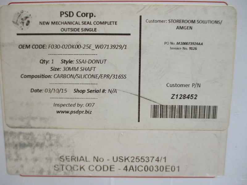 AES SEAL F030-02DK00-25E_W07193929/1 NSMP