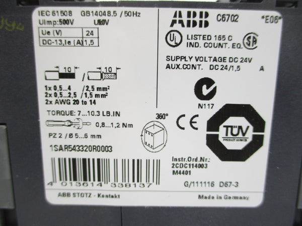 ABB 1SAR543320R0003 24VDC 1.5A 0.05-3S NSMP