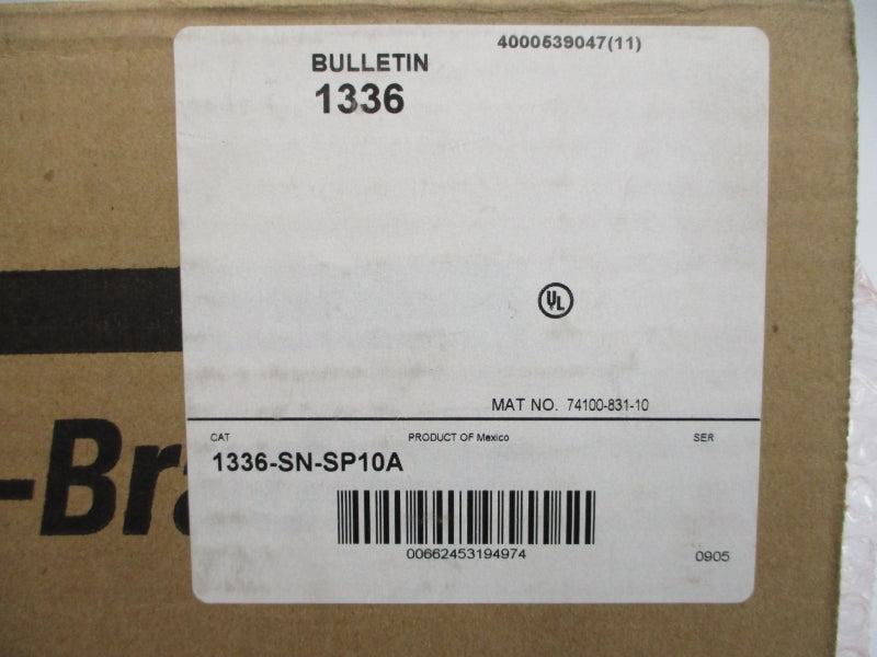 ALLEN BRADLEY 1336-SN-SP10A NSMP