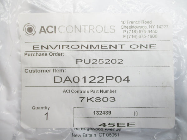 ACI CONTROLS 7K803 NSMP