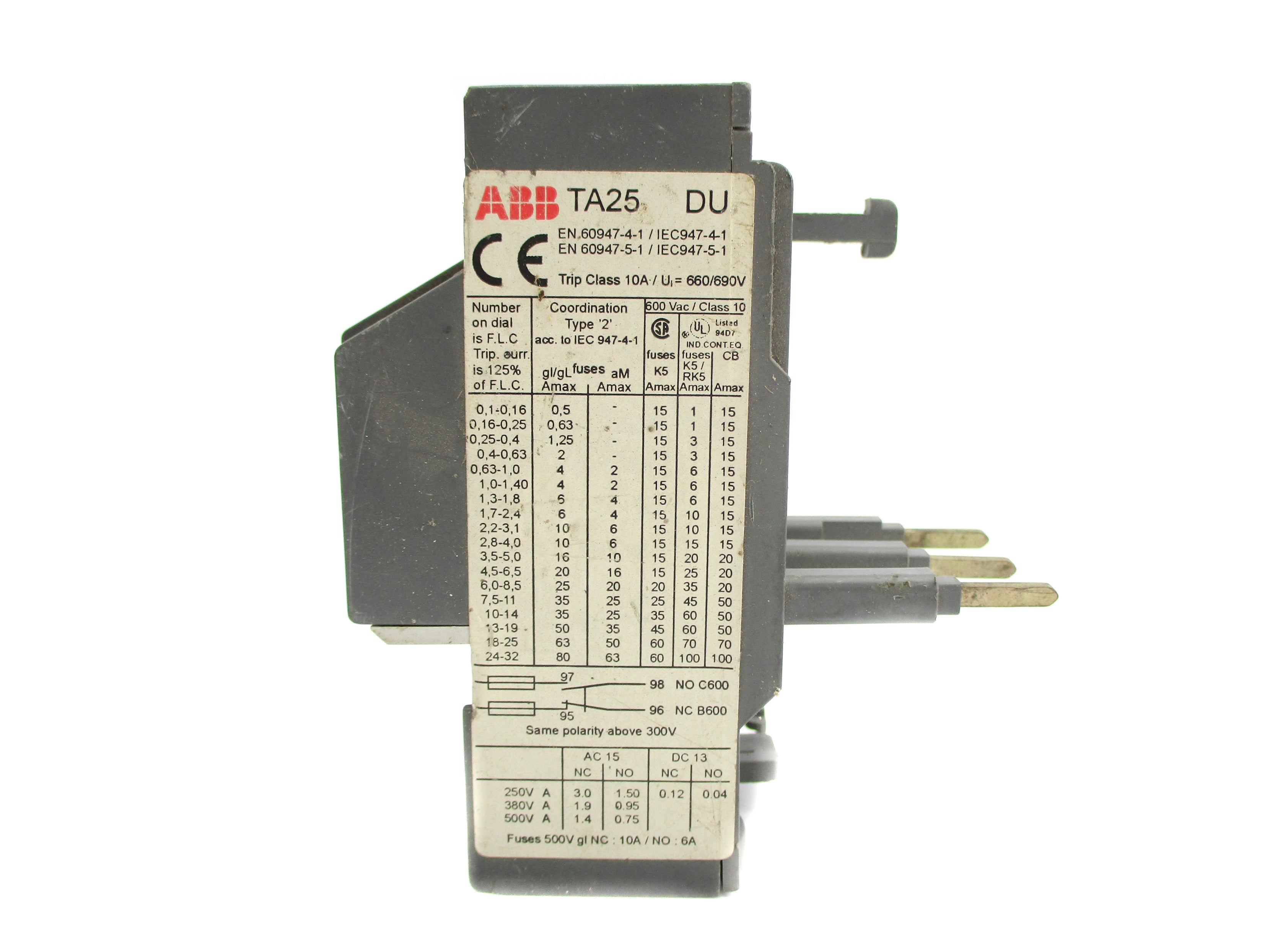 ABB TA25DU-8.5 1SAZ211201R1040 6-8.5A UNMP