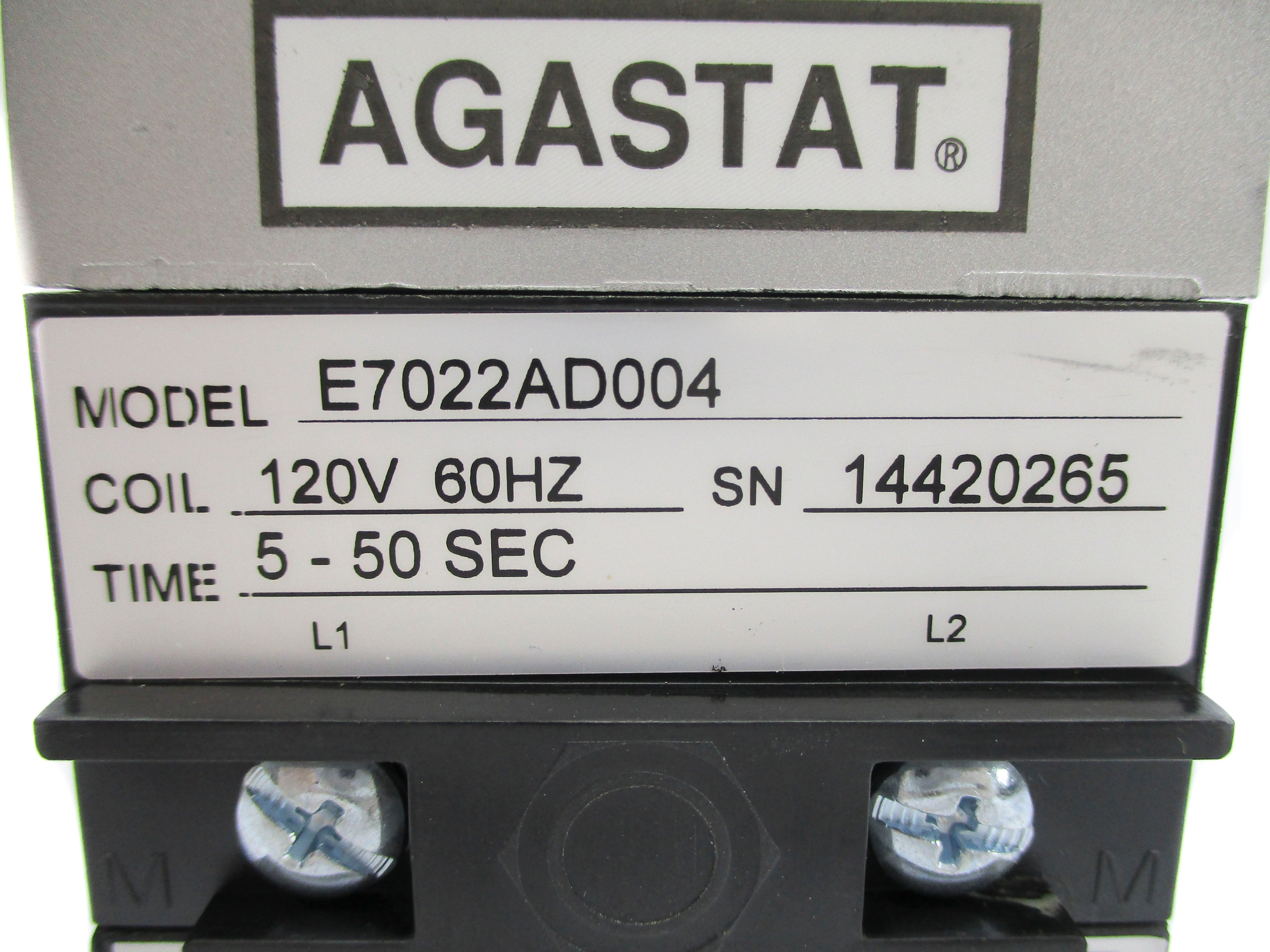 AGASTAT E7022AD004 120V 5-50SEC NSNP