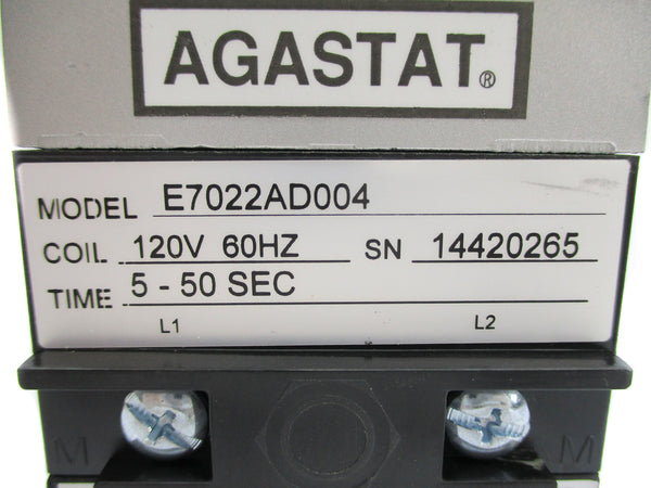 AGASTAT E7022AD004 120V 5-50SEC NSNP