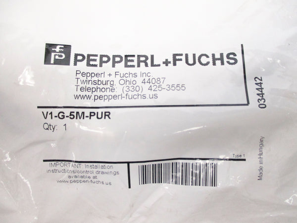 PEPPERL+FUCHS V1-G-5M-PUR NSMP