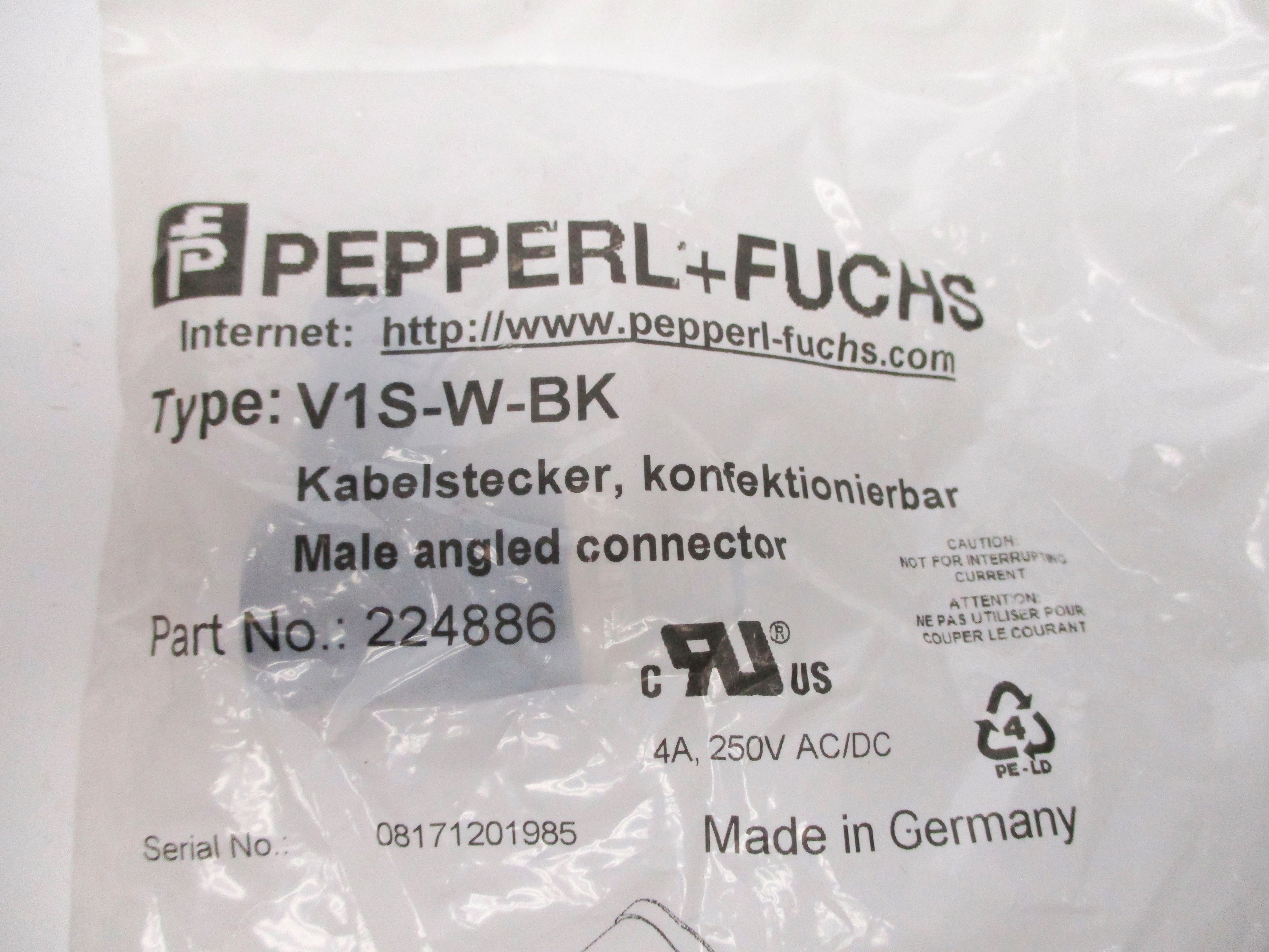 PEPPERL+FUCHS V1S-W-BK NSMP