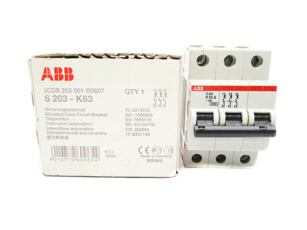 ABB S203-K63 400V 63A NSMP