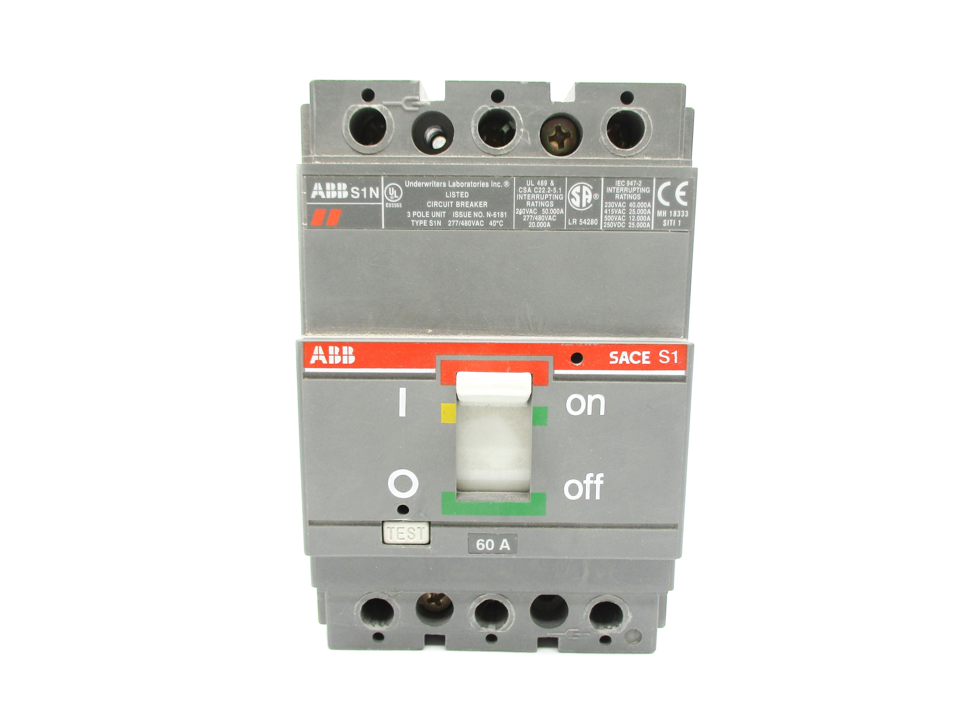 ABB SACES1 277/480VAC 60A NSNP