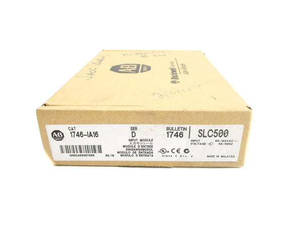 ALLEN BRADLEY 1746-IA16 SER. D DATE: 2010 NSFS