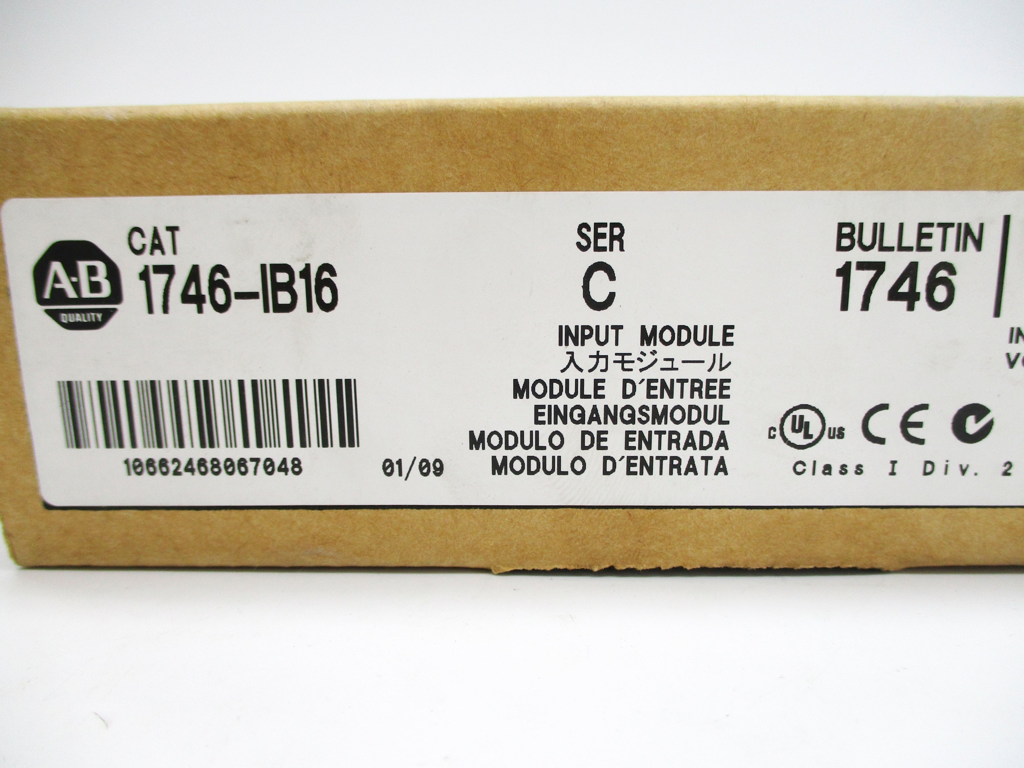 ALLEN BRADLEY 1746-IB16 SER. C DATE: 2009 NSFS