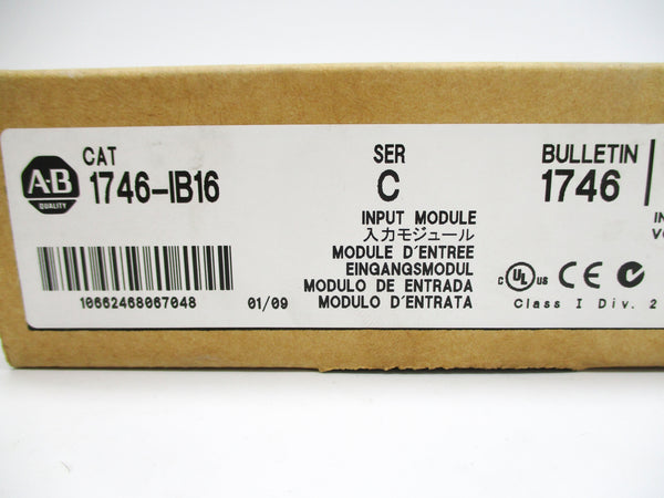 ALLEN BRADLEY 1746-IB16 SER. C DATE: 2009 NSFS