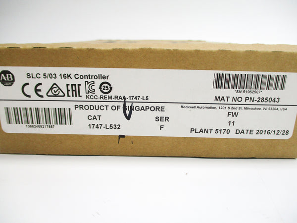 ALLEN BRADLEY 1747-L532 SER. F F/W 11 NSMP