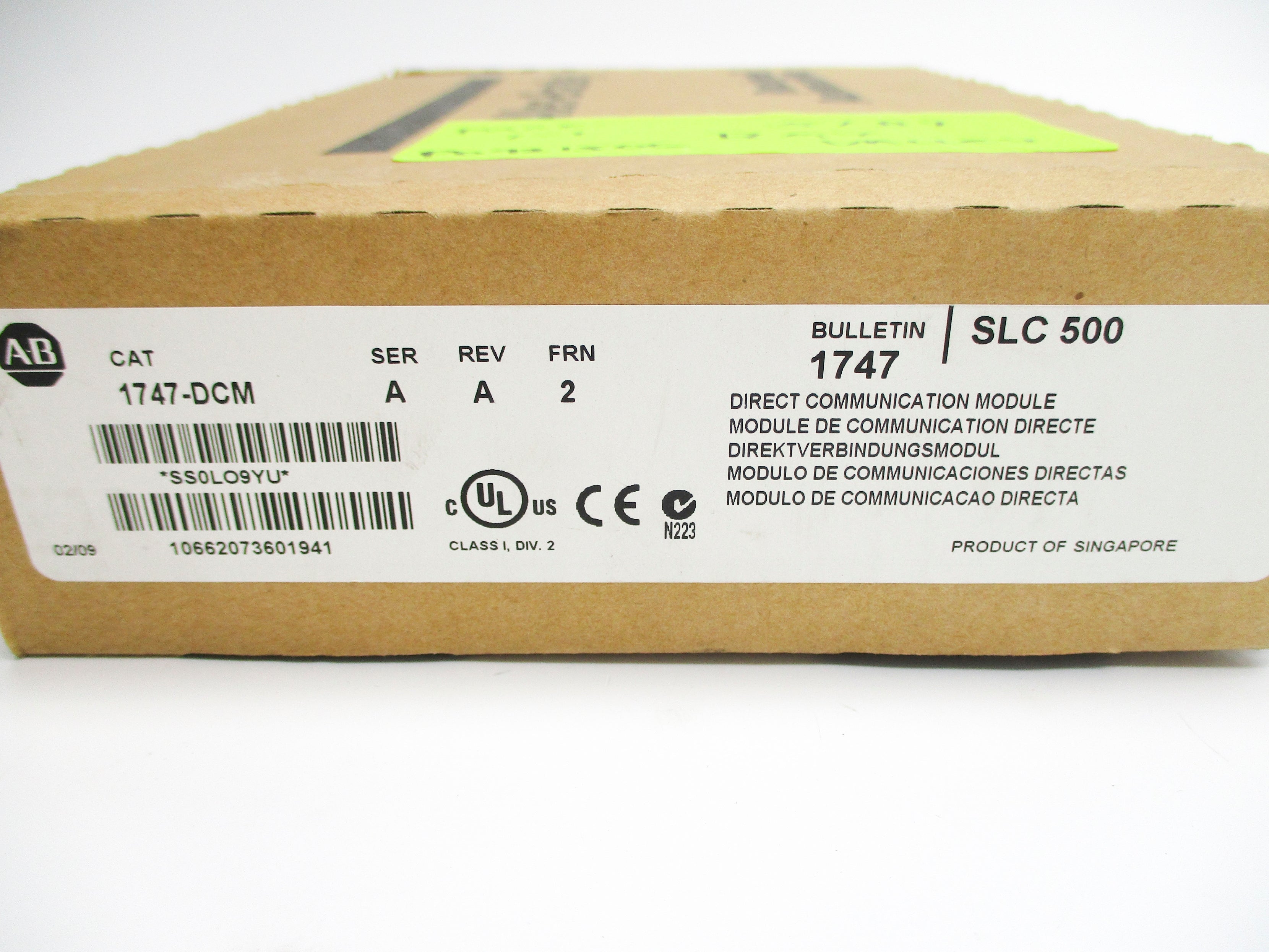 ALLEN BRADLEY 1747-DCM SER. A REV. A F/W 2 NSMP