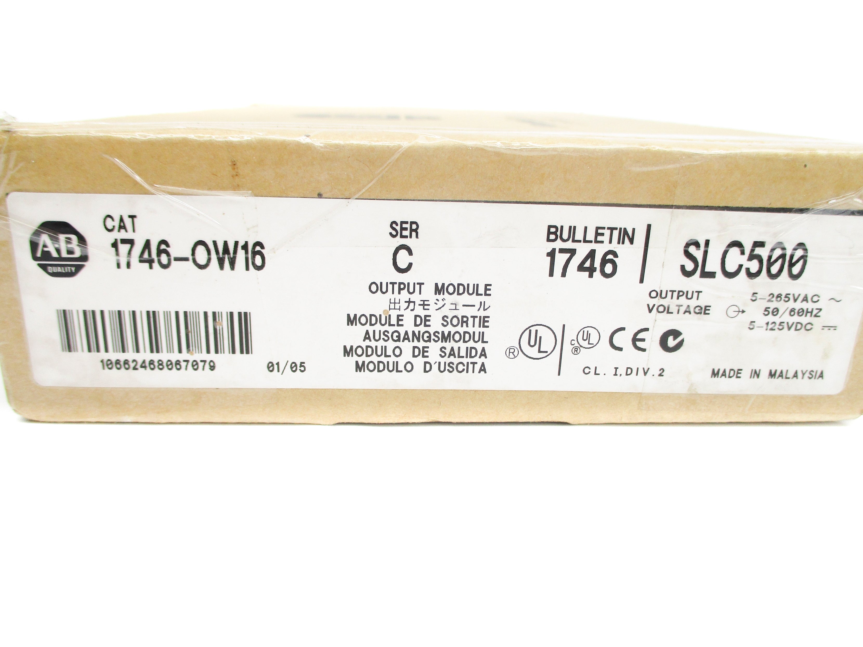 ALLEN BRADLEY 1746-OW16 SER. C 5-250VAC NSMP