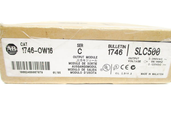 ALLEN BRADLEY 1746-OW16 SER. C 5-250VAC NSMP