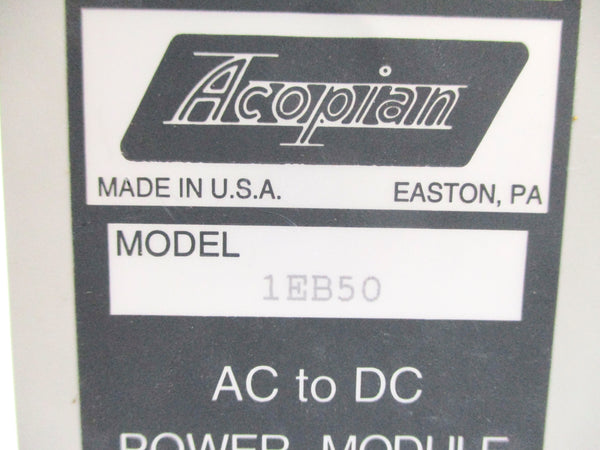ACOPIAN 1EB50 NSNP