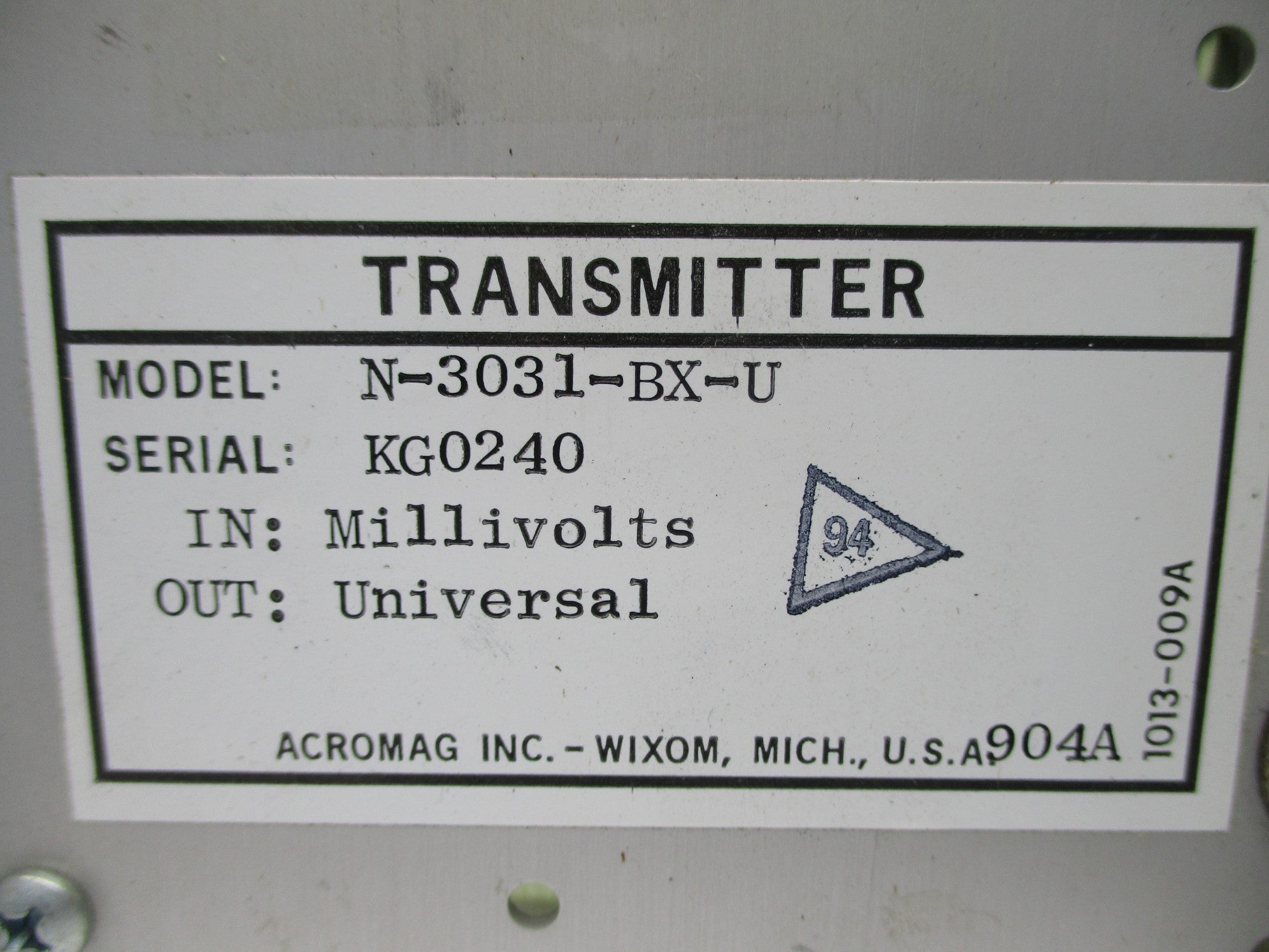 ACROMAG N-3031-BX-U NSNP