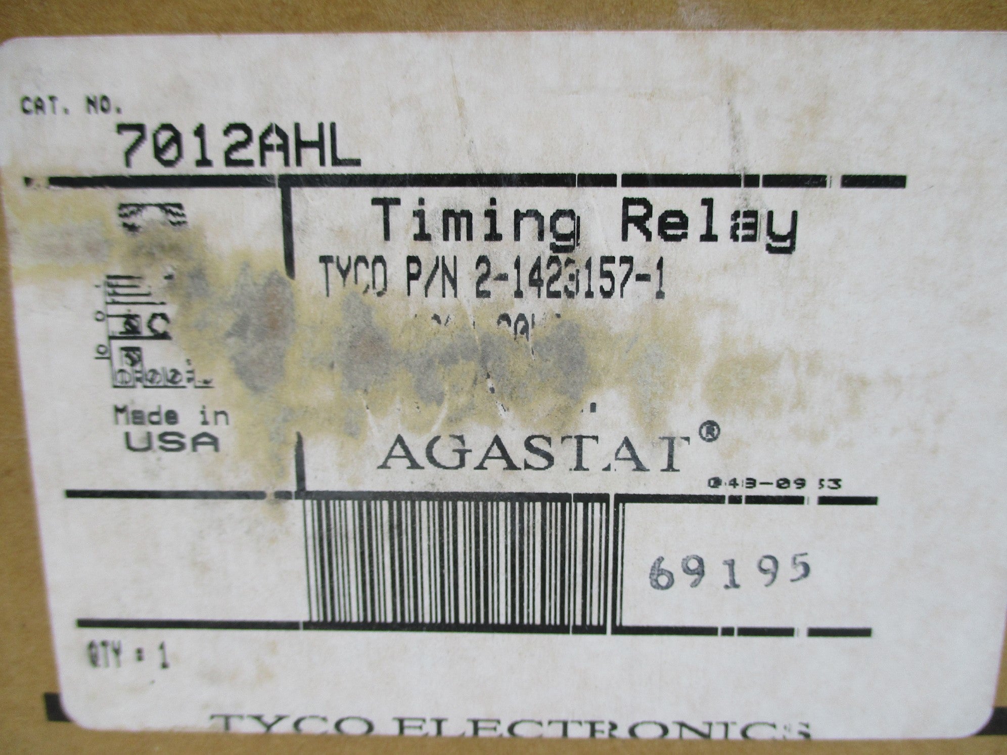 AGASTAT 7012AHL 120V NSMP