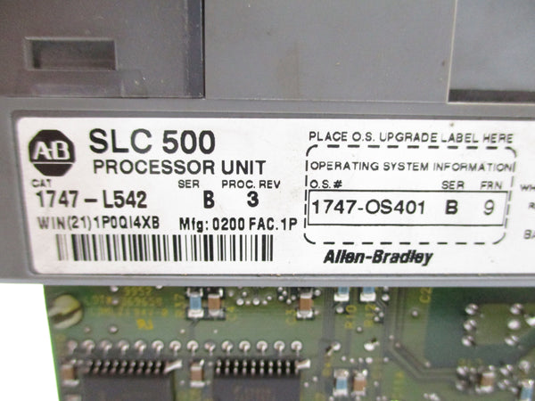 ALLEN BRADLEY 1747-L542 SER. B F/W 9 (AS PICTURED) NSNP