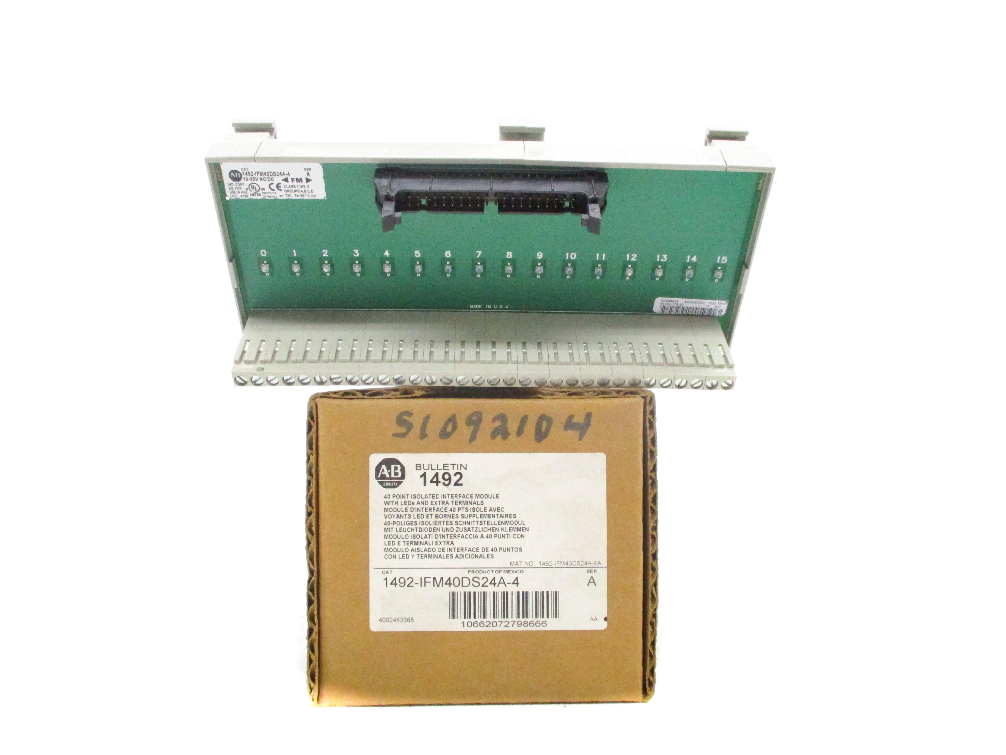 ALLEN BRADLEY 1492-IFM40DS24A-4 SER. A (BR/WH) NSMP