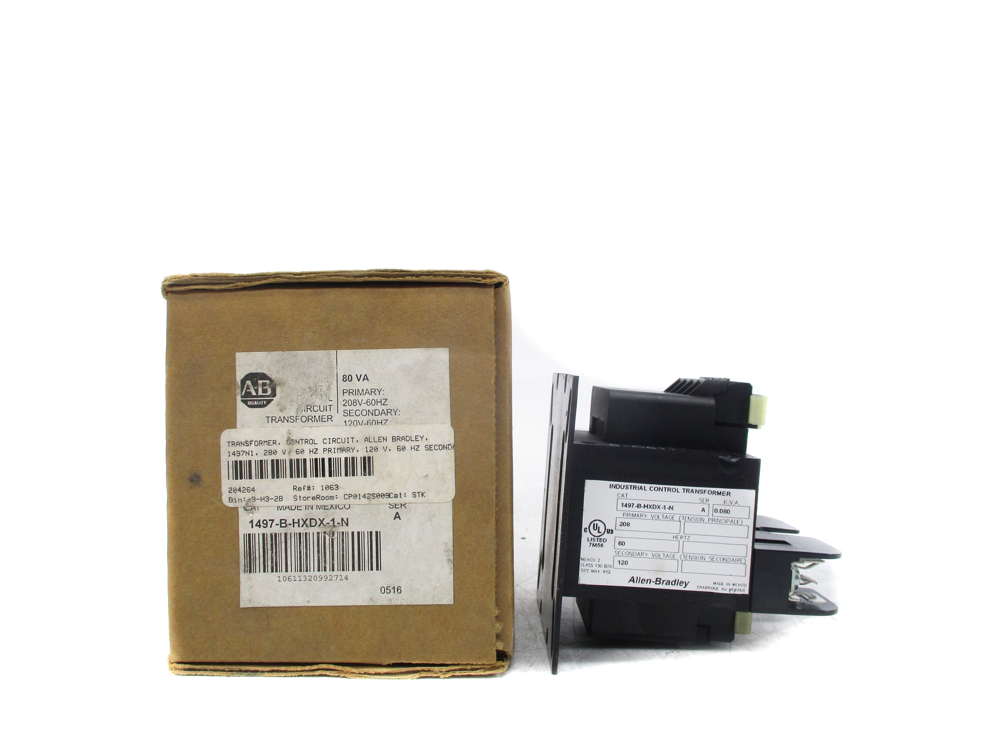 ALLEN BRADLEY 1497-B-HXDX-1-N SER. A 208V (BR/WH) NSMP