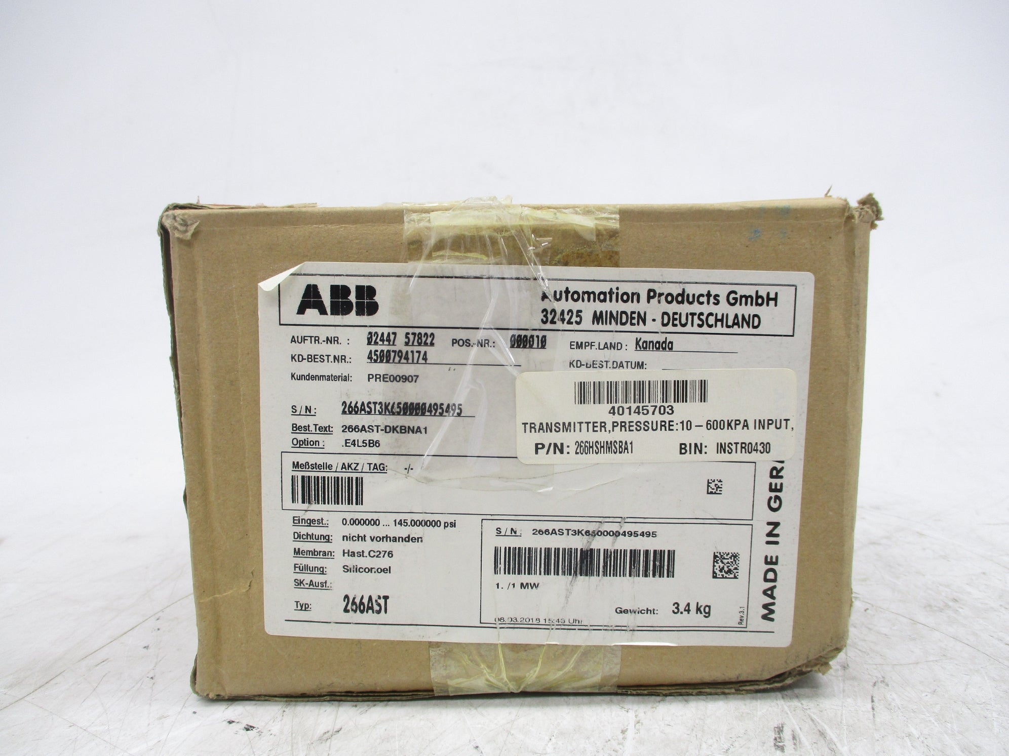 ABB 266HSHMSBA1 NSMP