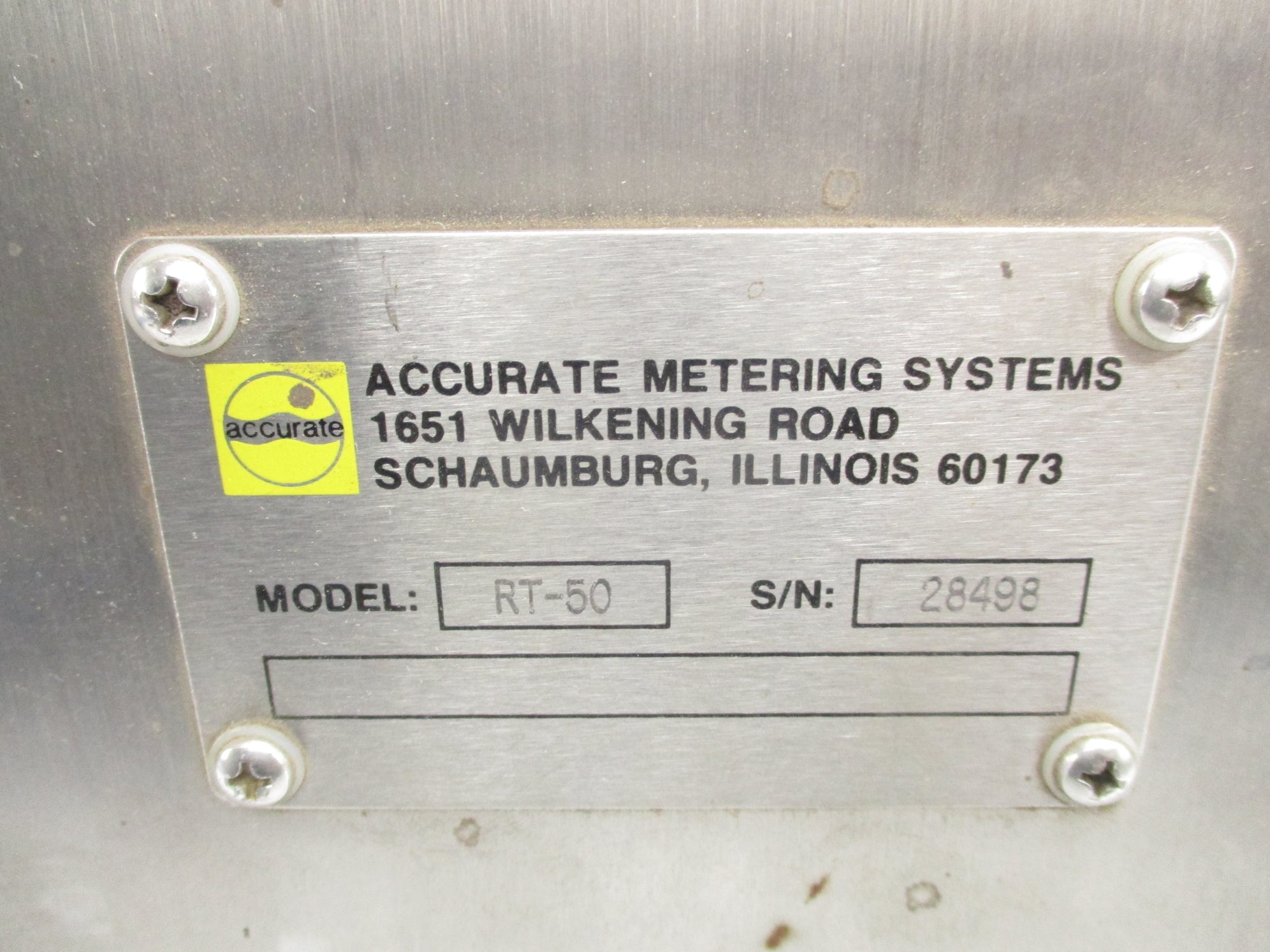 ACCURATE METERING SYSTEMS RT-50 NSNP