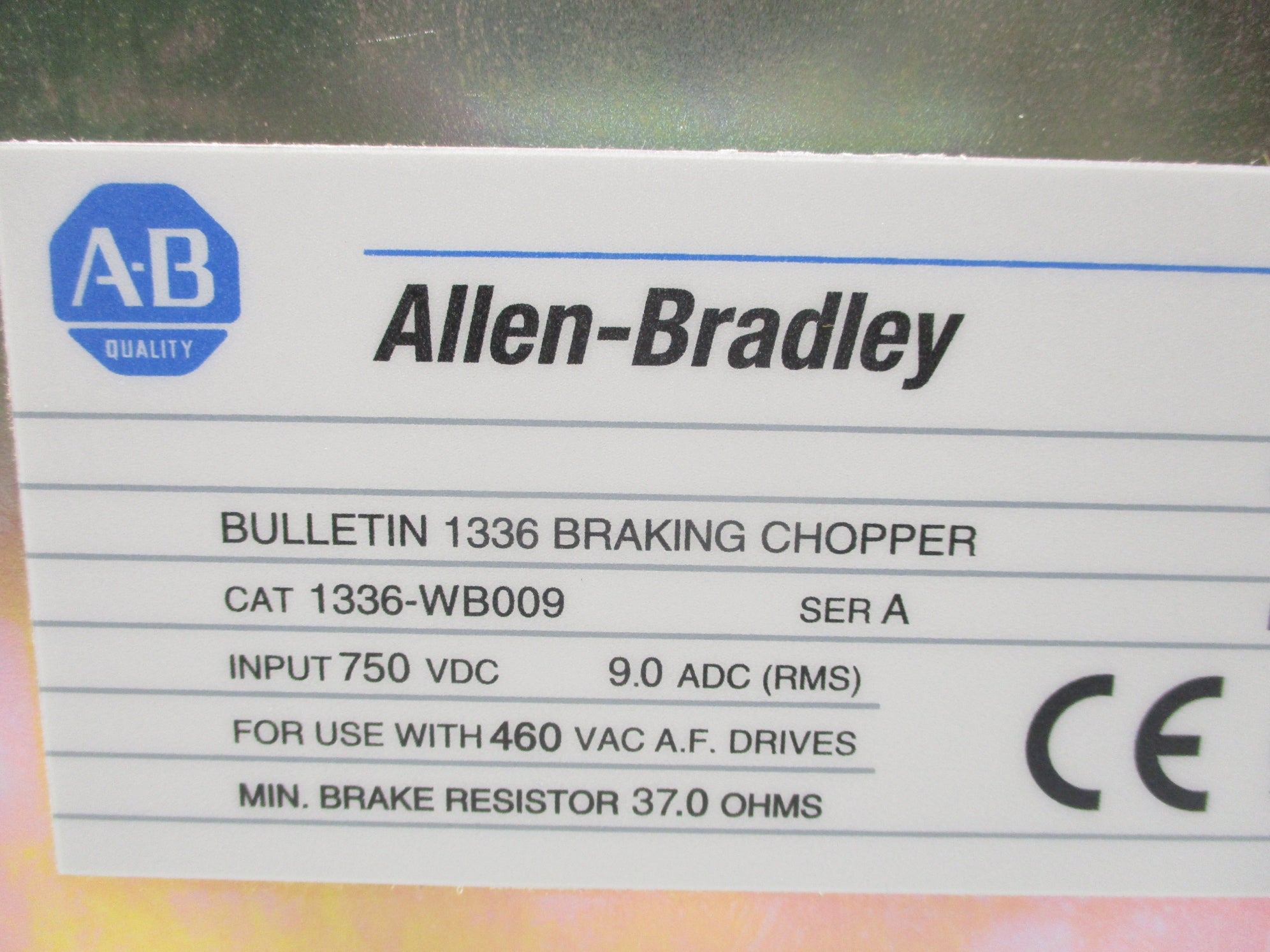 ALLEN BRADLEY 1336-WB009 SER. A UNMP