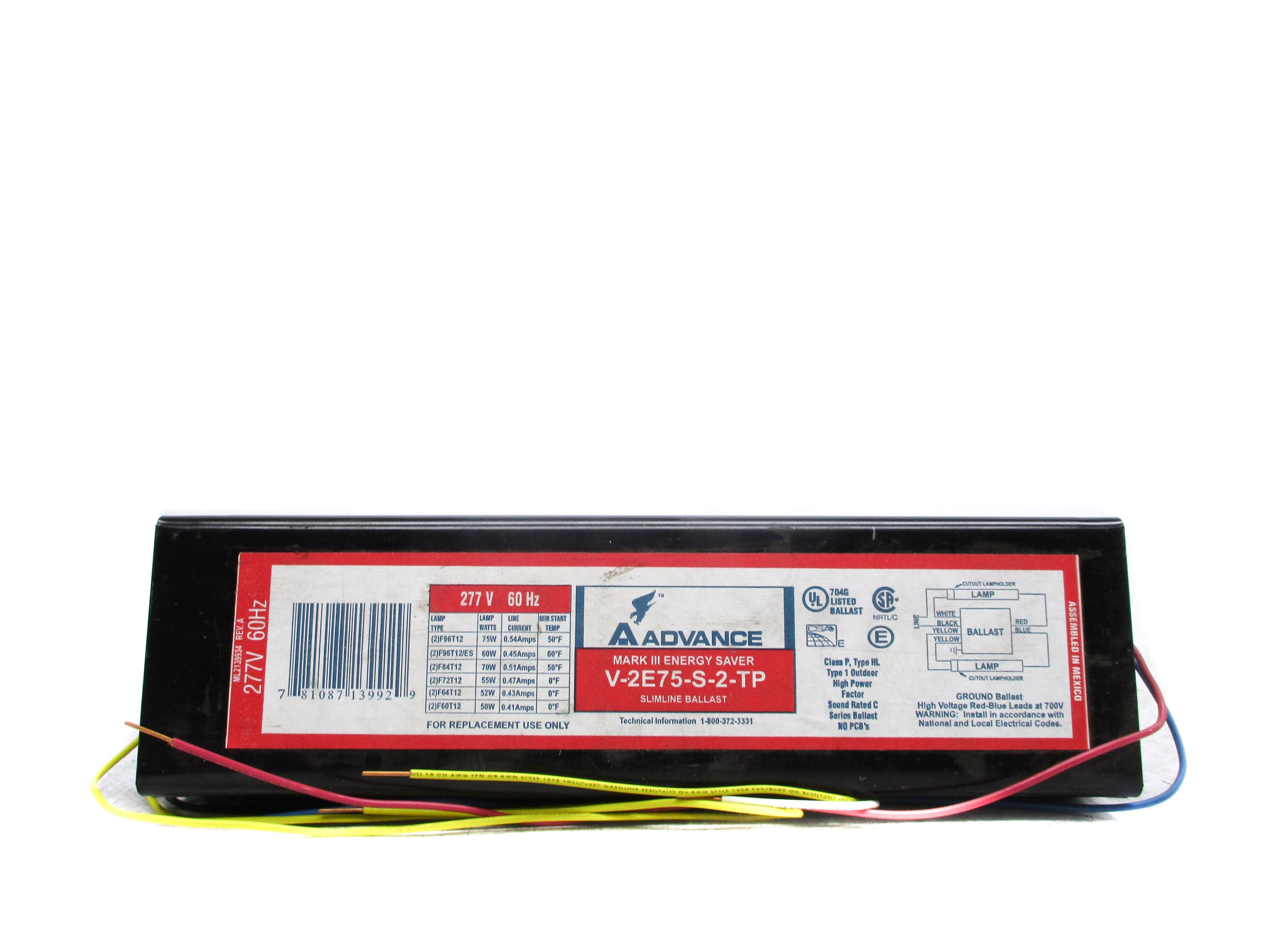 ADVANCE V-2E75-S-2-TP NSNP