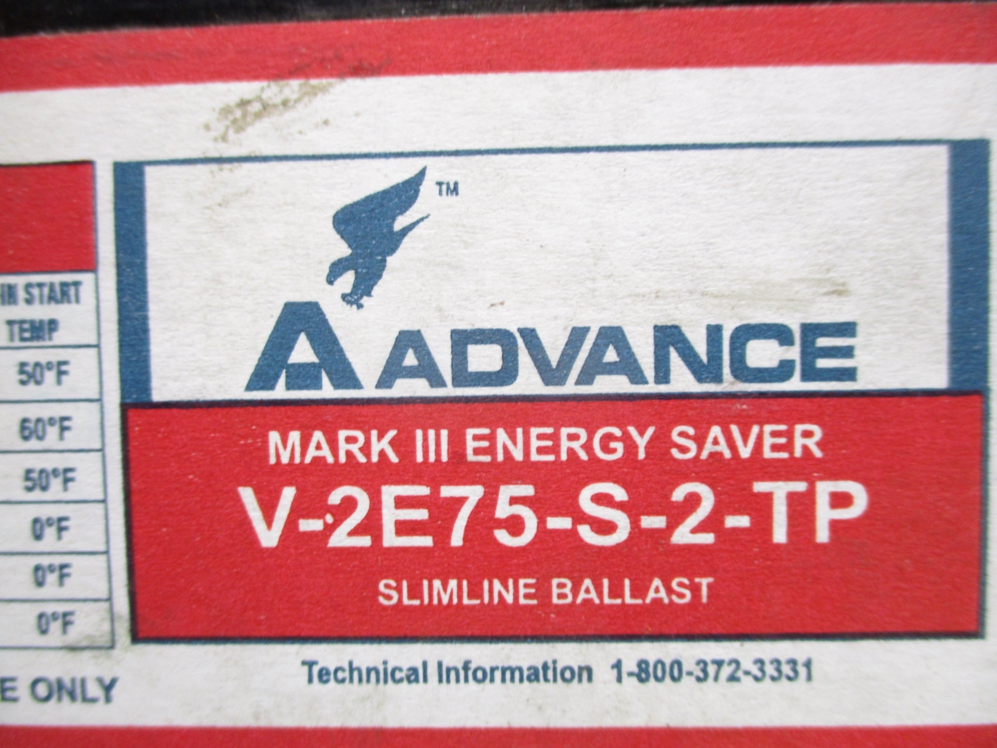 ADVANCE V-2E75-S-2-TP NSNP