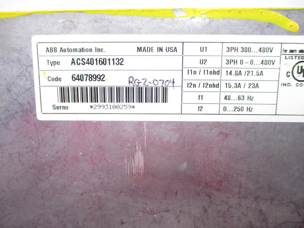 ABB ACS401601132 NSNP