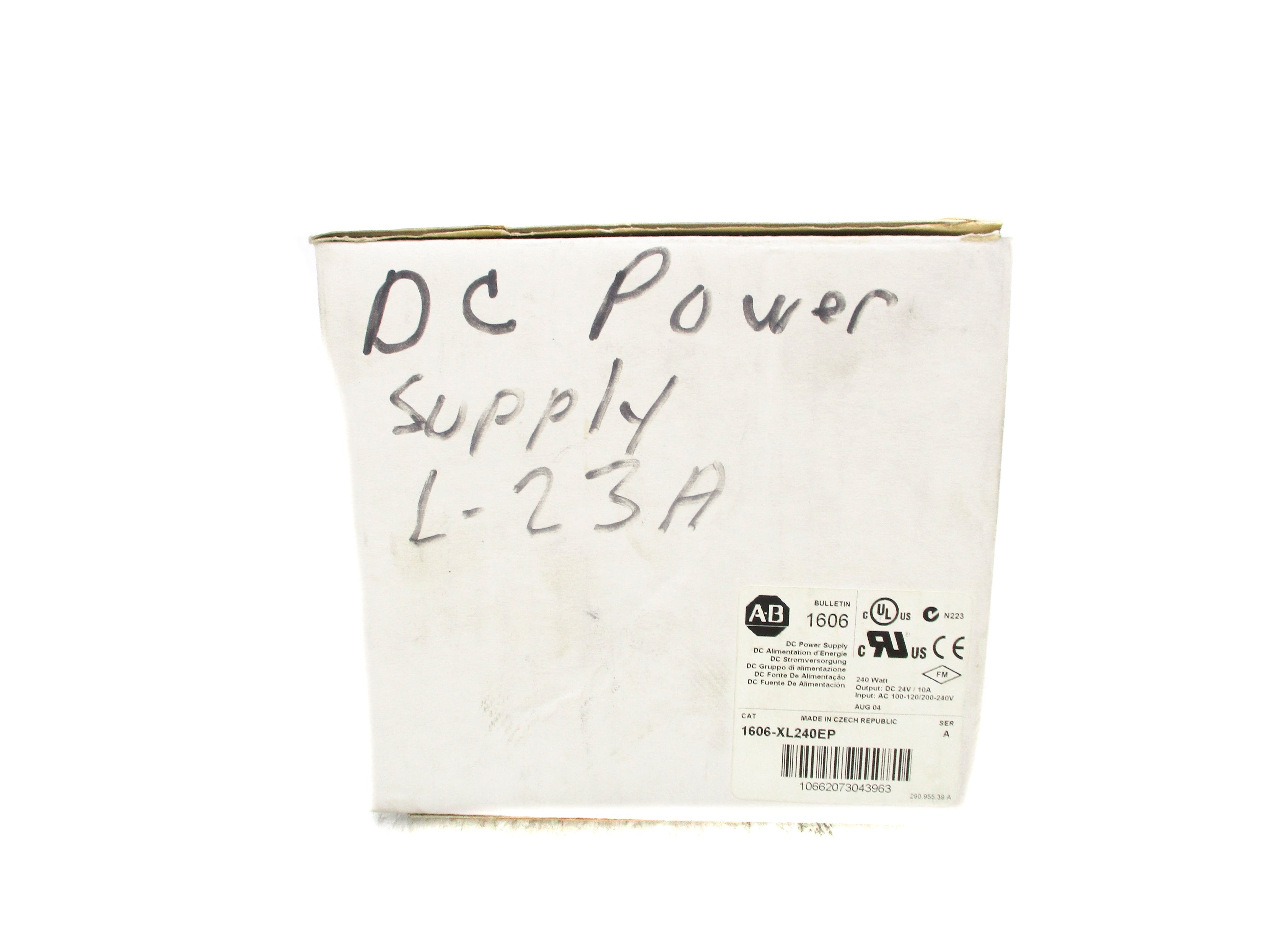 ALLEN BRADLEY 1606-XL240EP SER. A 100-120/200-240VAC 10A (WH) NSMP