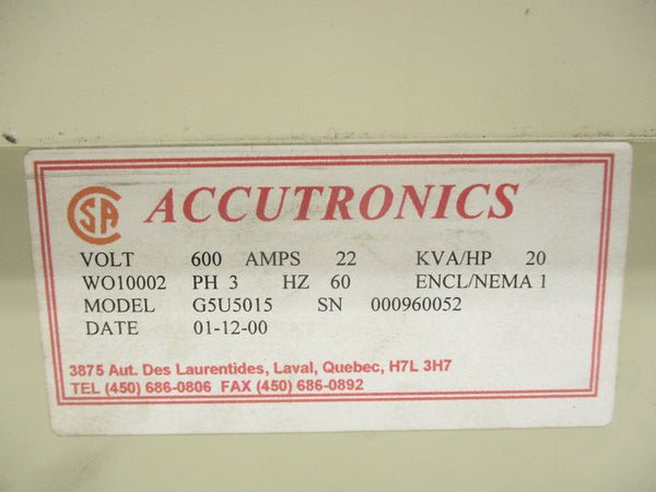 ACCUTRONICS G5U5015 UNMP