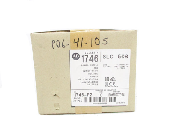 ALLEN BRADLEY 1746-P2 SER. C 170-265VAC DATE: 2016 NSFS