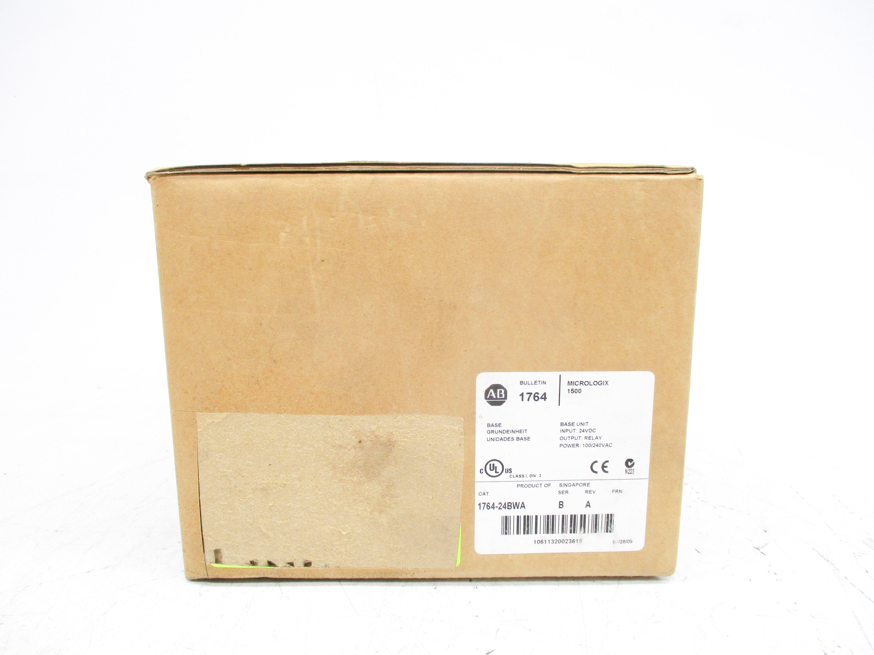 ALLEN BRADLEY 1764-24BWA SER. B 24VDC REV. A NSMP