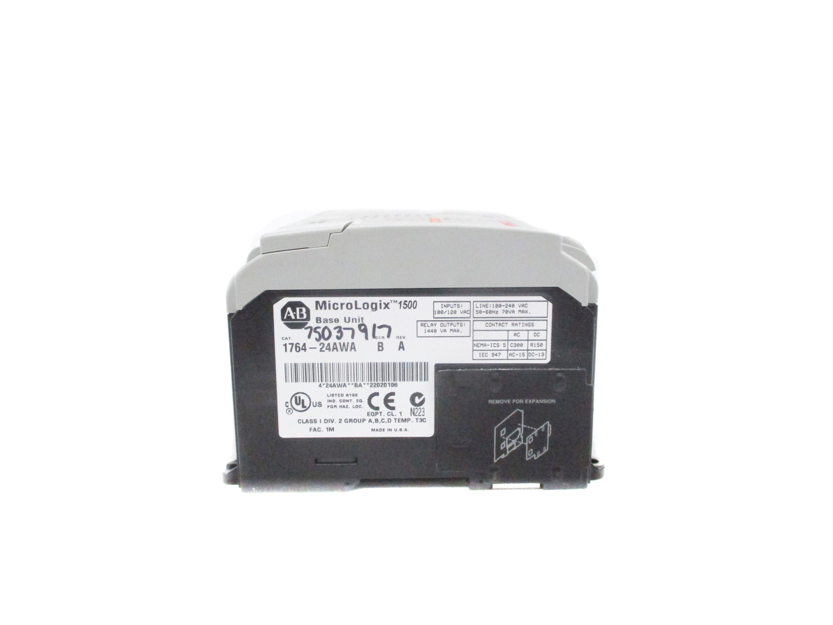 ALLEN BRADLEY 1764-24AWA SER. B UNMP