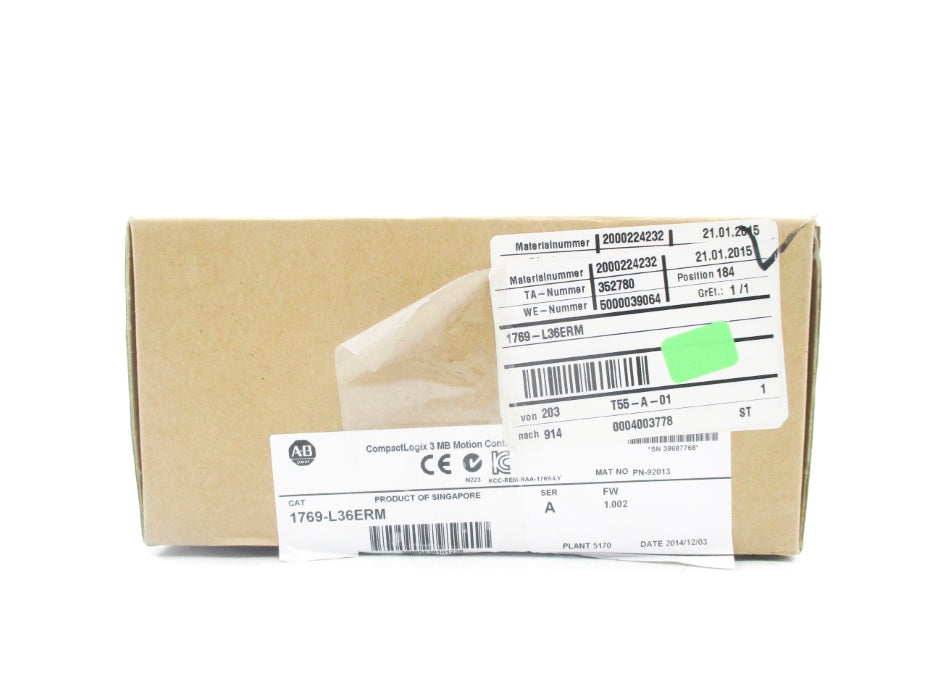 ALLEN BRADLEY 1769-L36ERM SER. A F/W 1.002 NSMP