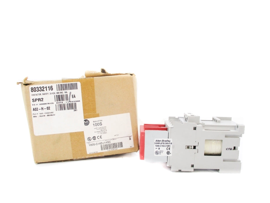 ALLEN BRADLEY 100S-C16DJ14BC SER. B 24VDC (BR/WH) NSMP