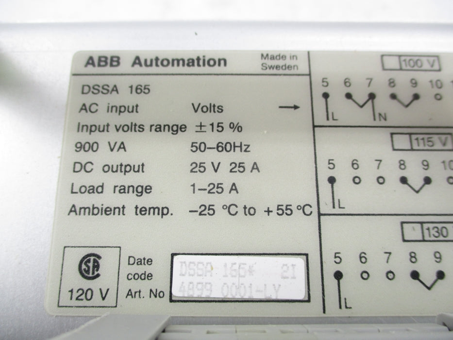 ABB DSSA165 NSNP