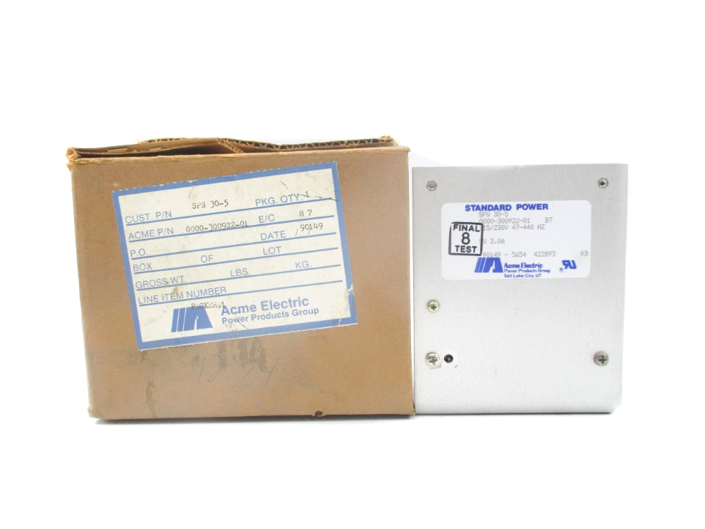 ACME ELECTRIC SPS30-5 NSMP