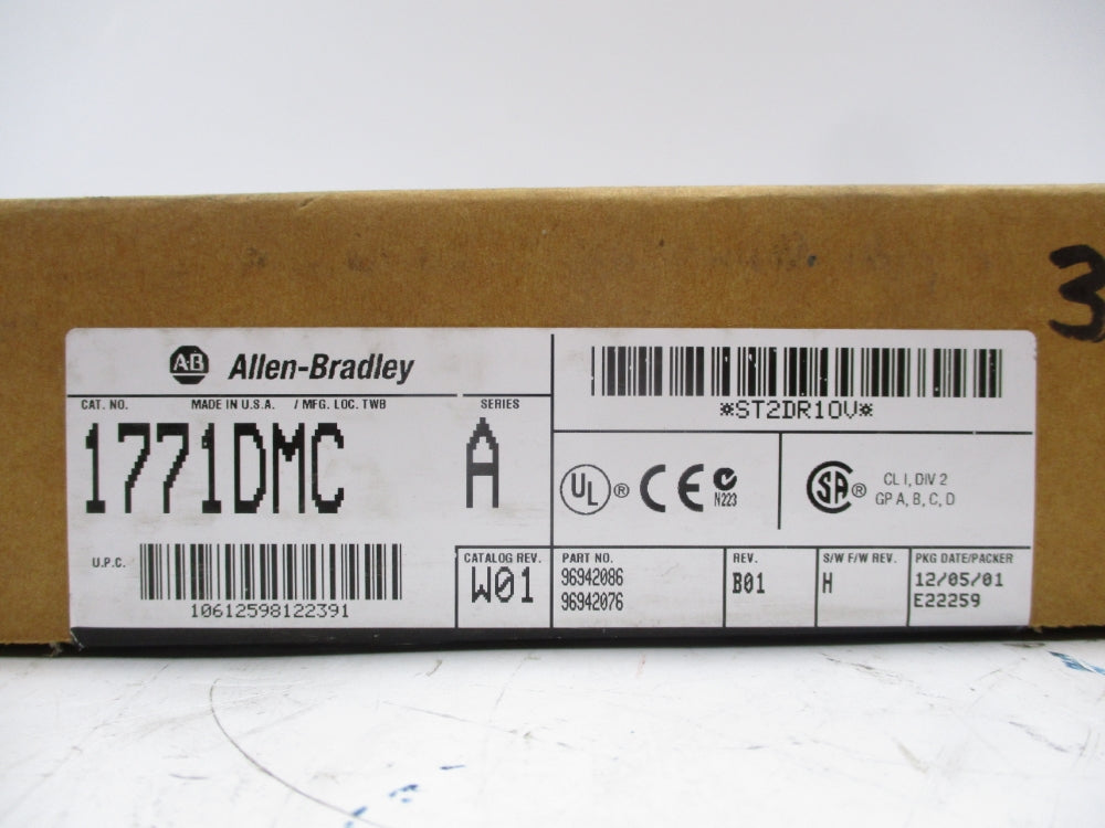 ALLEN BRADLEY 1771-DMC SER. A F/W H DATE: 2001 NSFS