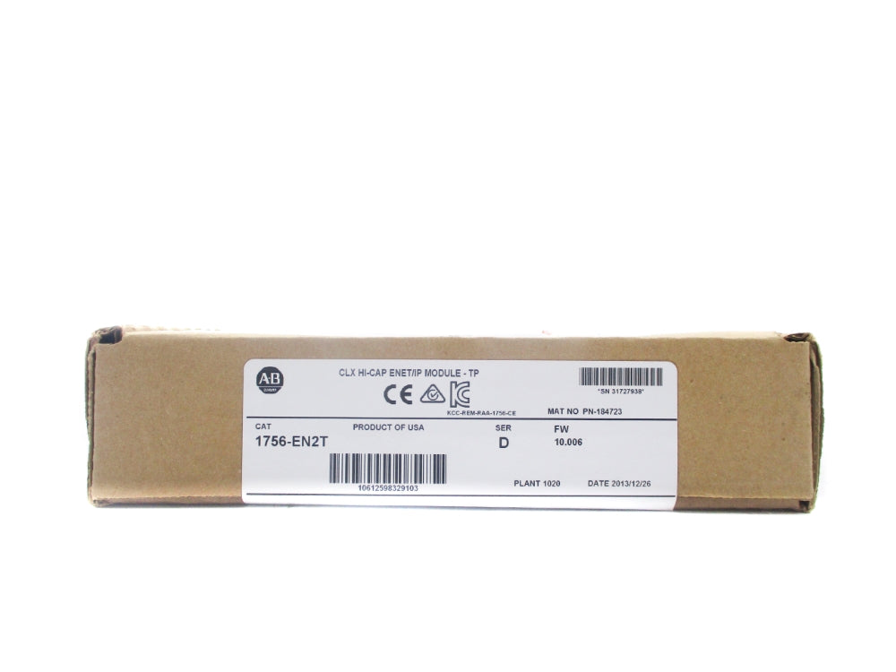 ALLEN BRADLEY 1756-EN2T SER. D F/W 10.006 DATE: 2013 NSFS