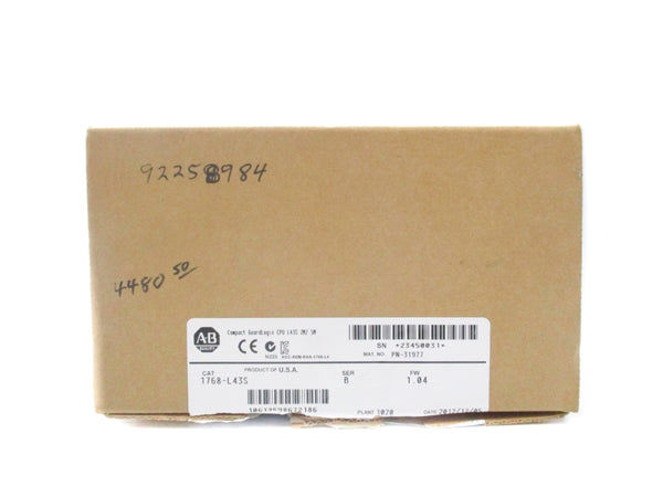 ALLEN BRADLEY 1768-L43S SER. B F/W 1.04 NSMP
