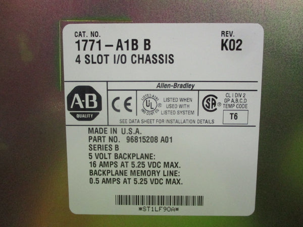 ALLEN BRADLEY 1771-A1B SER. B NSNP