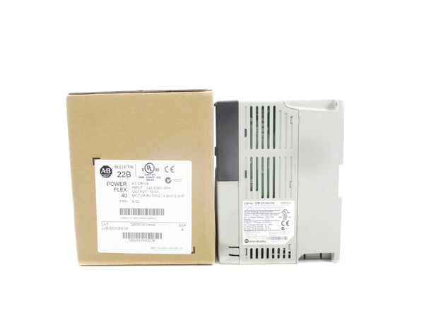 ALLEN BRADLEY 22B-D010N104 SER. A F/W 6.02 342-528V 13.0A NSMP