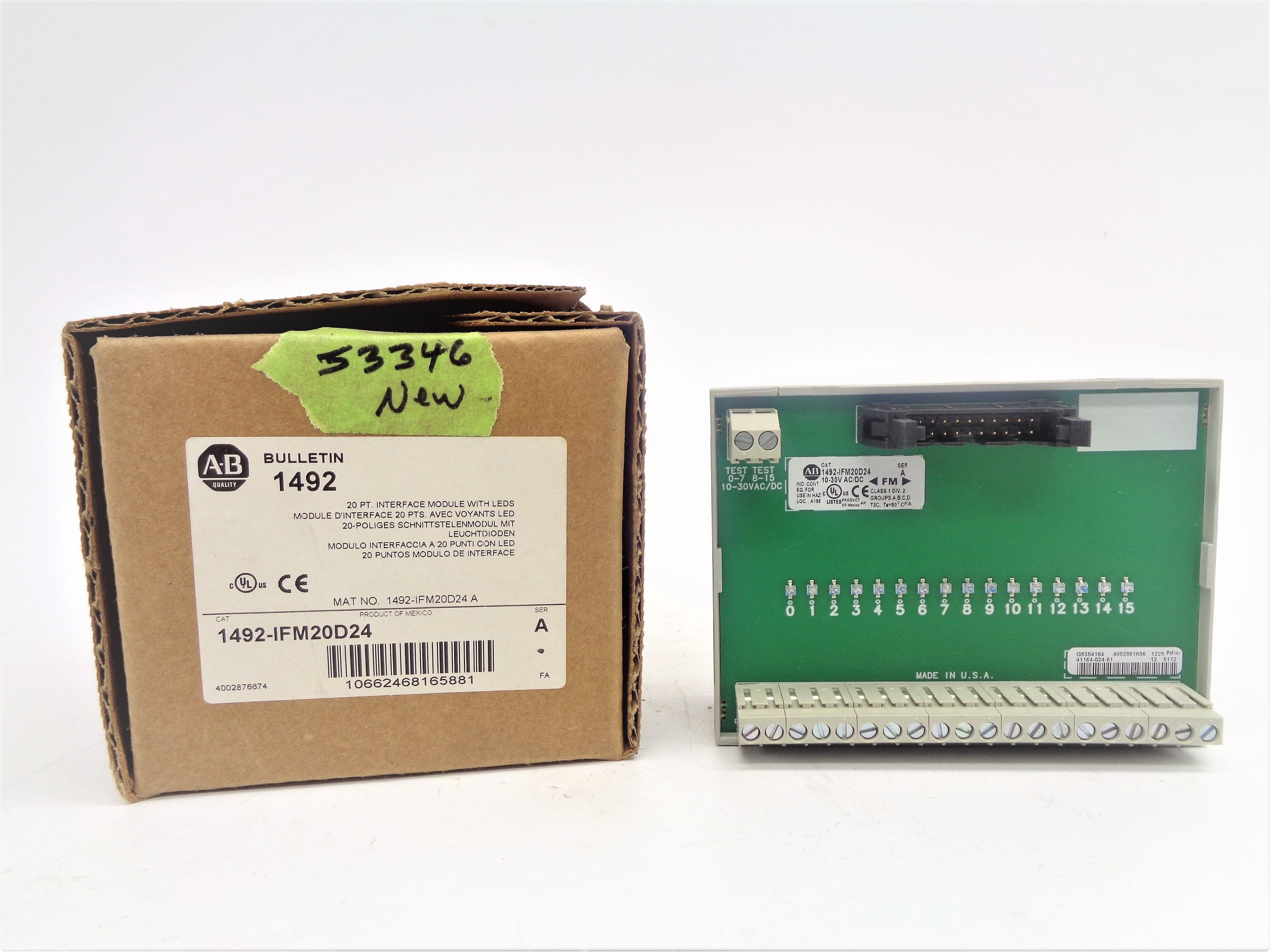 ALLEN BRADLEY 1492-IFM20D24 SER. A 10-30VAC/DC (BR/WH) NSMP