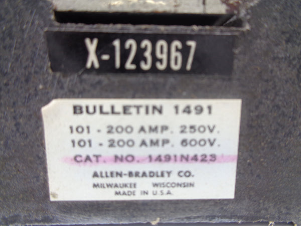 ALLEN BRADLEY 1491N423 (AS PICTURED) NSNP