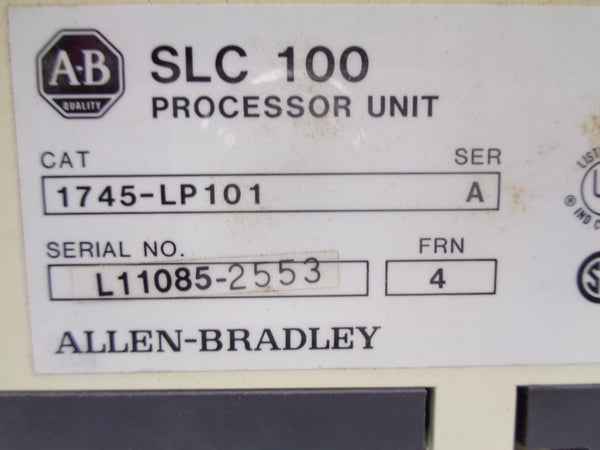 ALLEN BRADLEY 1745-LP101 SER. A F/W 4 10-250VAC 15A UNMP